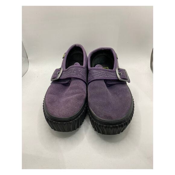 VANS Unisex Purple Faux Suede Textured Platform Creeper Sneakers SZ M5/W6.5 - Picture 1 of 7